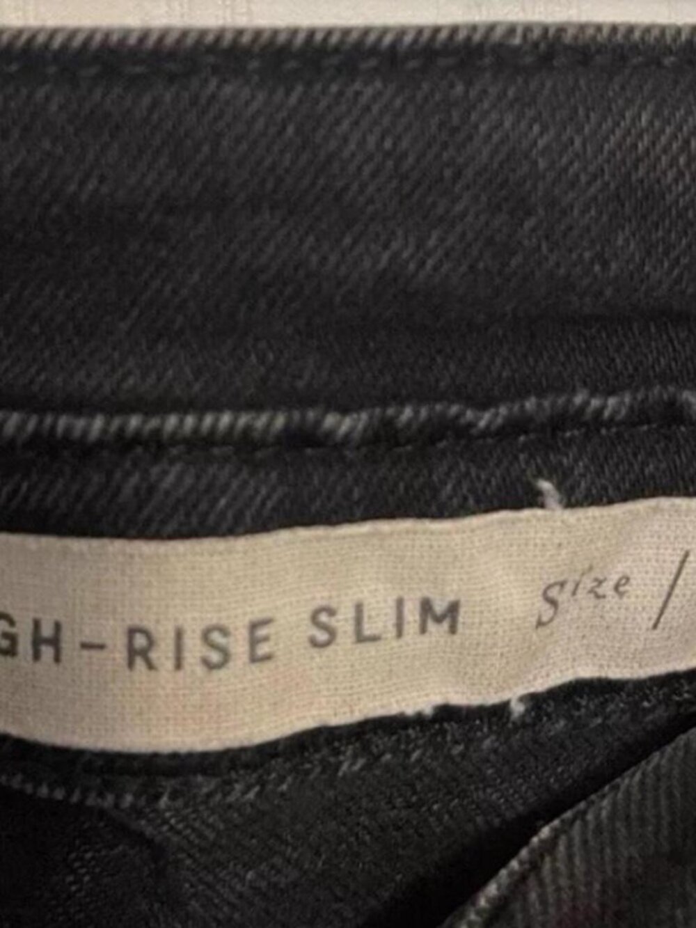 Anthropoloige Pilcro High-Rise Slim Black Jeans with Button Detail Size 27 - Picture 5 of 6